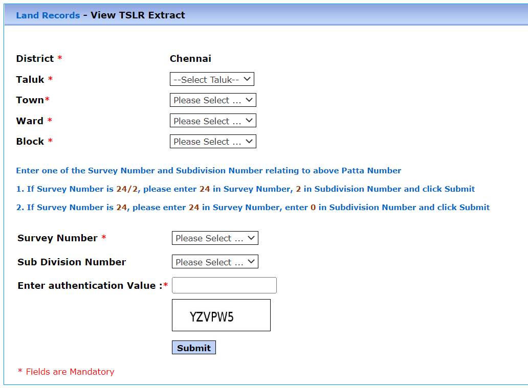 Patta Chitta Online 2023 View Tamil Nadu Land Records Online Latest